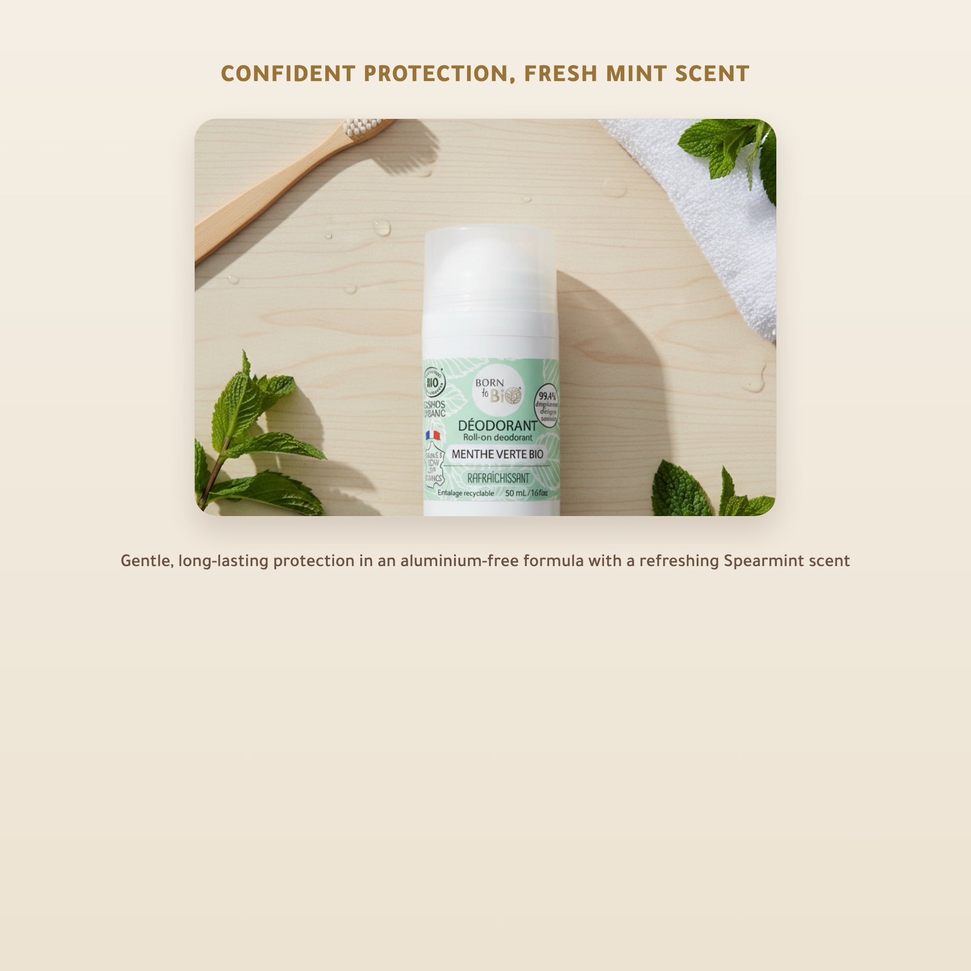 Organic Spearmint Deodorant – Made in Vichy, France | Born to Bio Vichy – slide 4