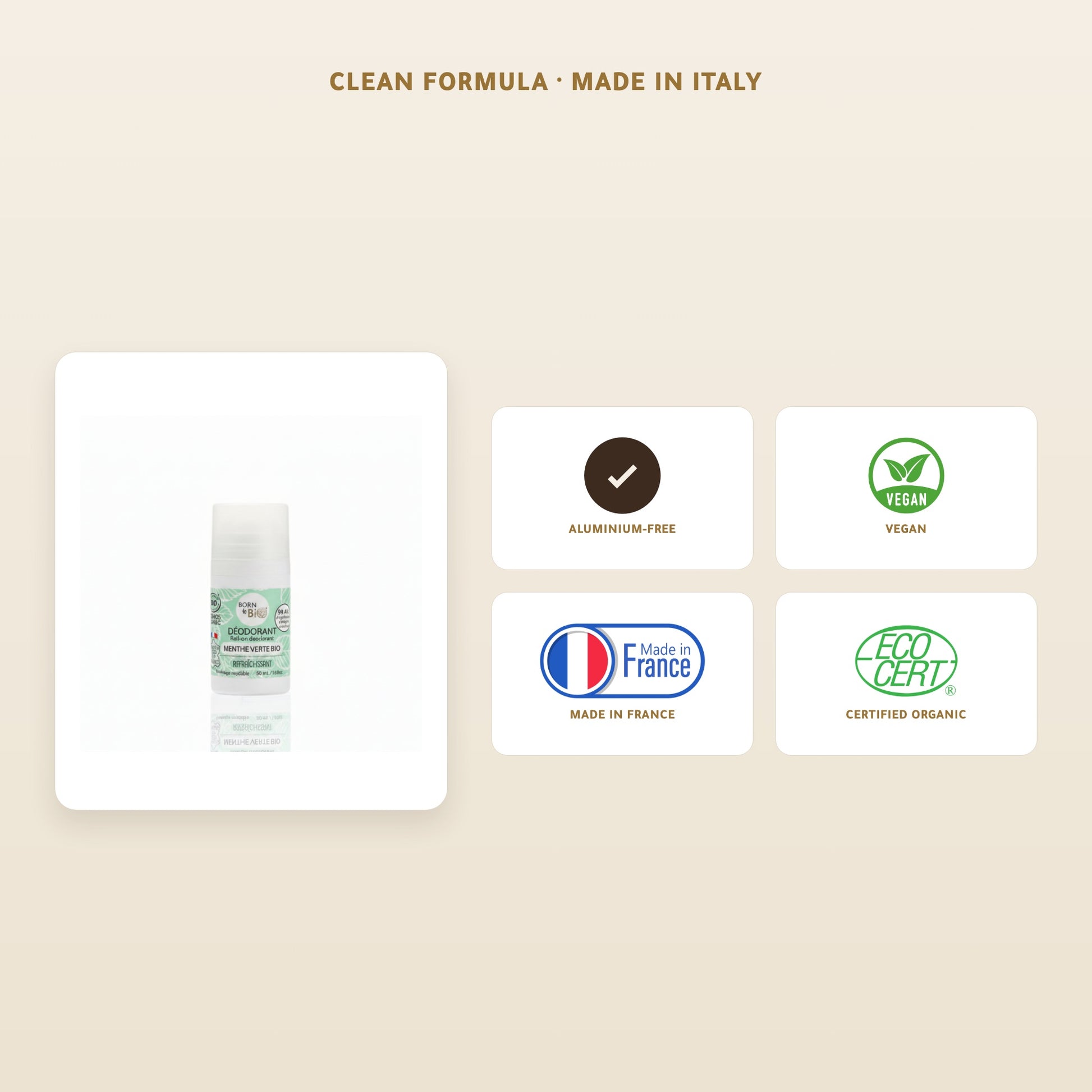 Organic Spearmint Deodorant – Made in Vichy, France | Born to Bio Vichy – slide 5
