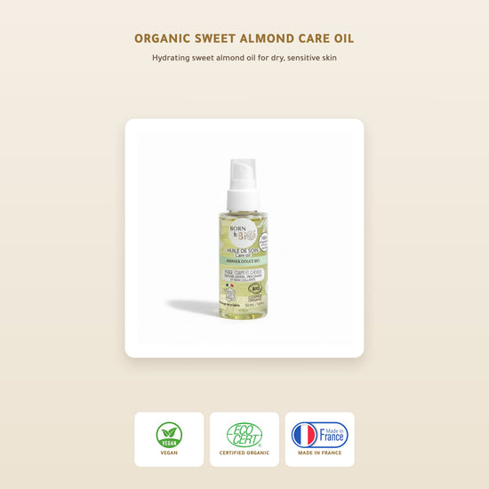 Organic Sweet Almond Care Oil – Certified Organic | Born to Bio Vichy – slide 1