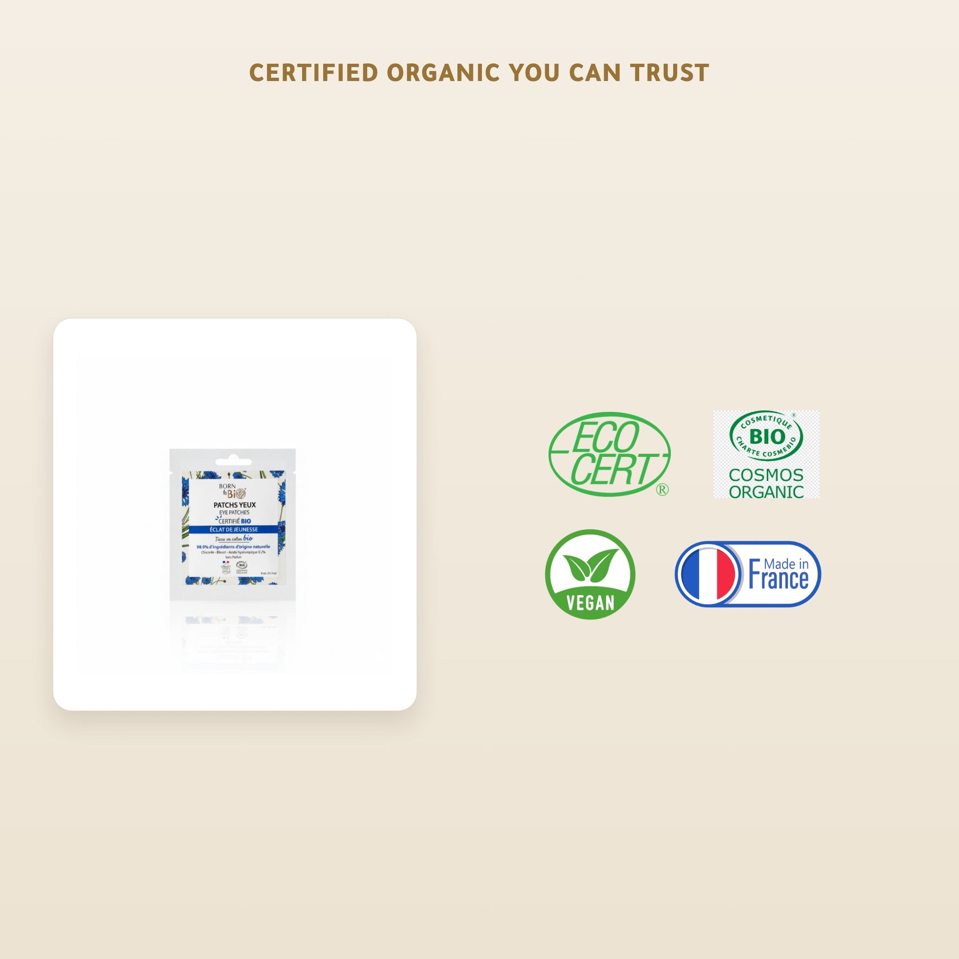 [EN] Organic Youth Radiance Eye Patches – Certified Organic | Born to Bio Vichy – slide 7