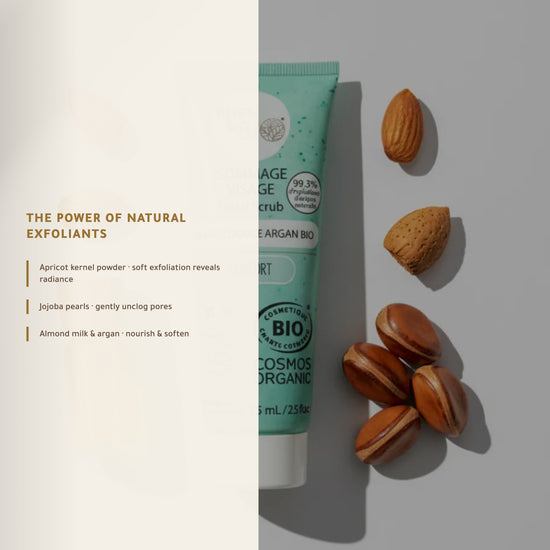 Sweet Almond Argan Face Scrub– Made in Vichy, France | Born to Bio Vichy – slide 3