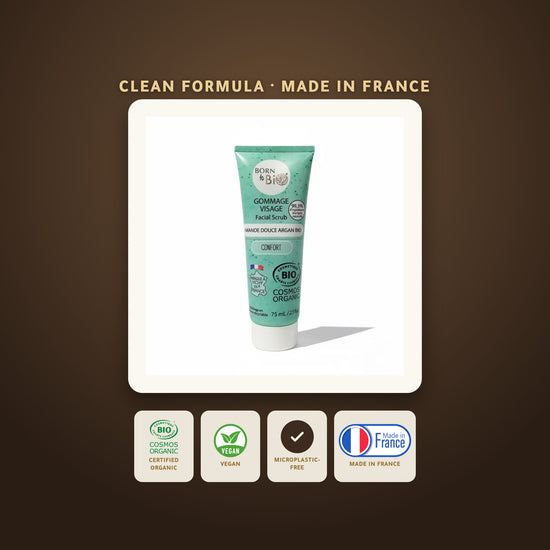 Sweet Almond Argan Face Scrub– Made in Vichy, France | Born to Bio Vichy – slide 6