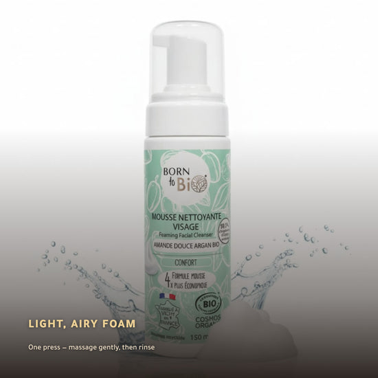 Organic Almond & Argan Face Cleansing Foam | Born to Bio Vichy – slide 4