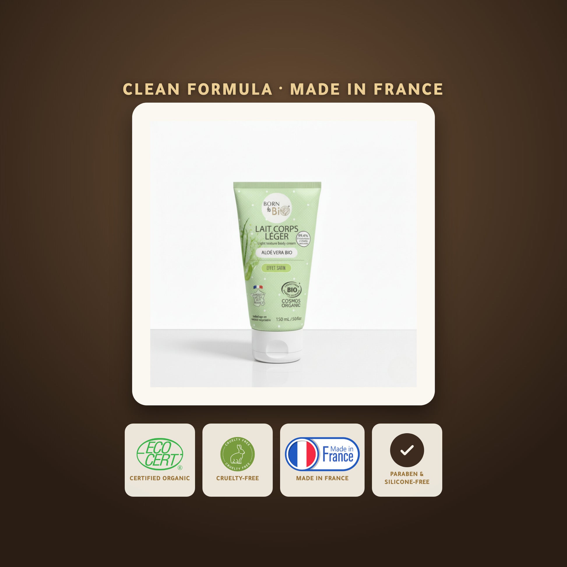 Aloe Vera Light Body Lotion – Certified Organic | Born to Bio Vichy – slide 6