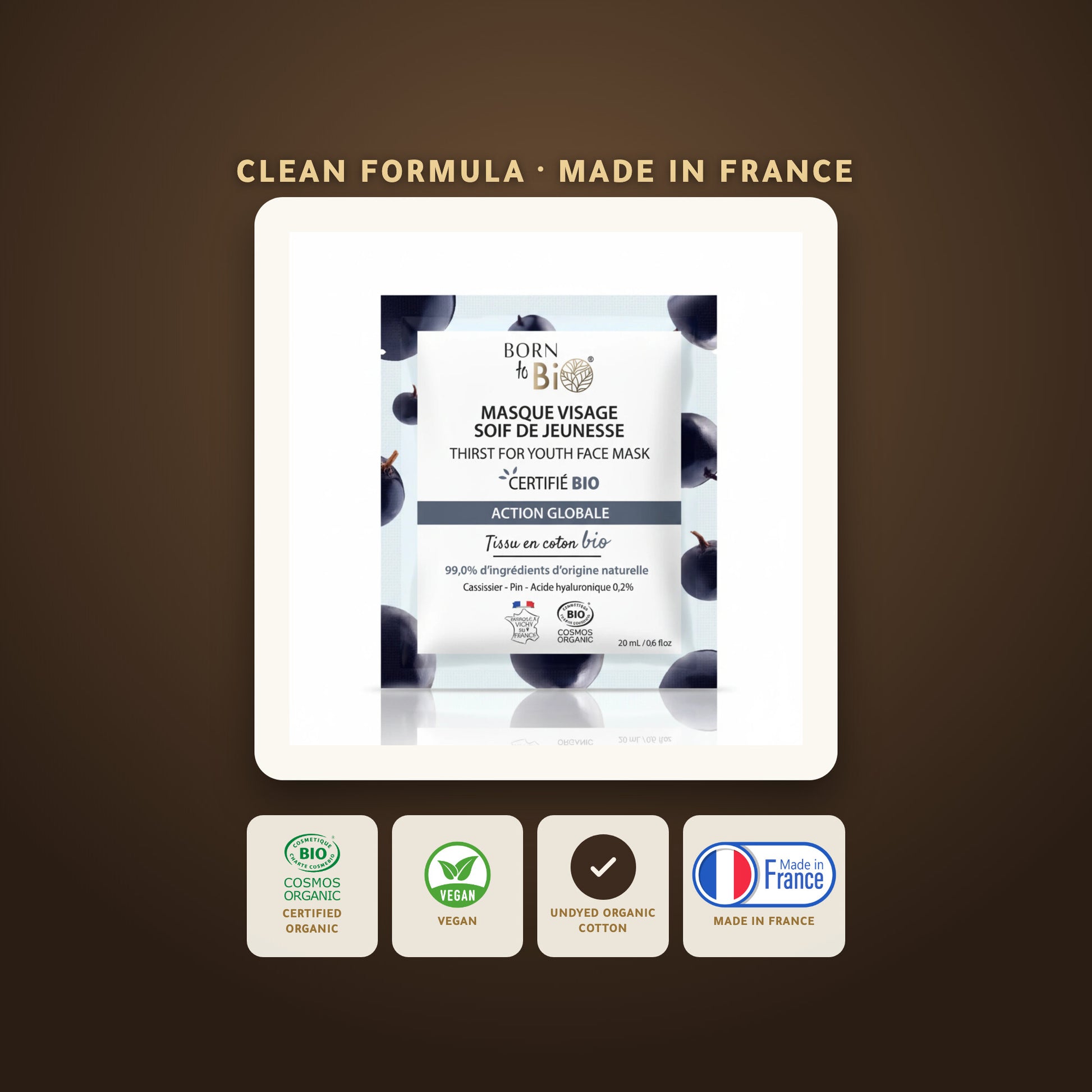 Organic Anti-Aging Cotton Face Mask – Made in Vichy, France | Born to Bio Vichy – slide 6