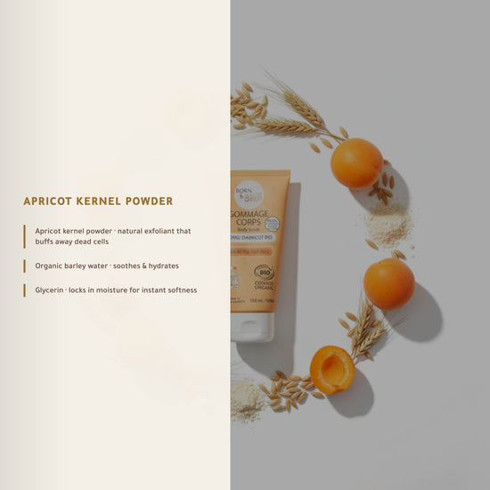 Organic Apricot Kernel Body Scrub – Certified Organic | Born to Bio Vichy – slide 4