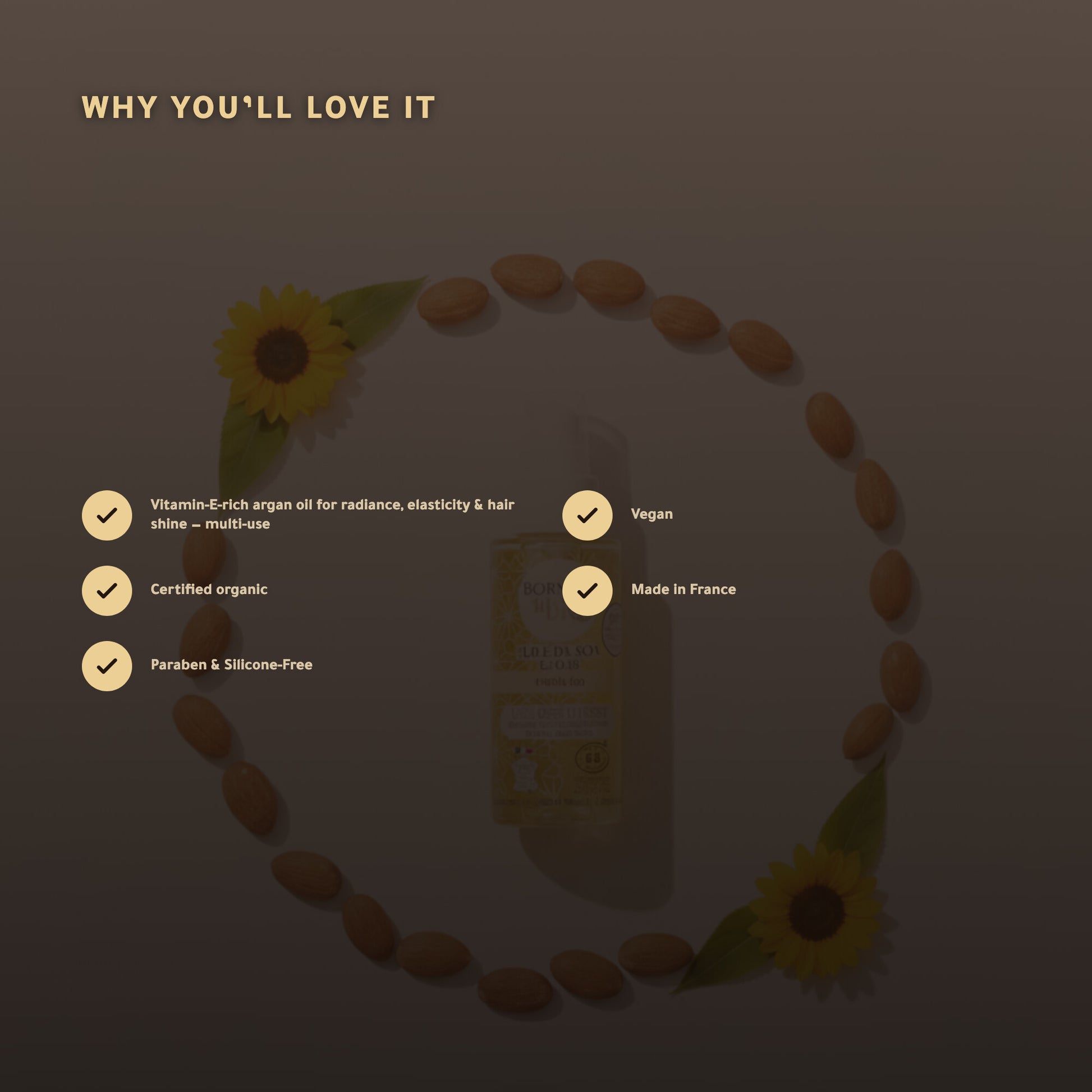 Organic Argan Care Oil – Made in Vichy, France | Born to Bio Vichy – slide 2