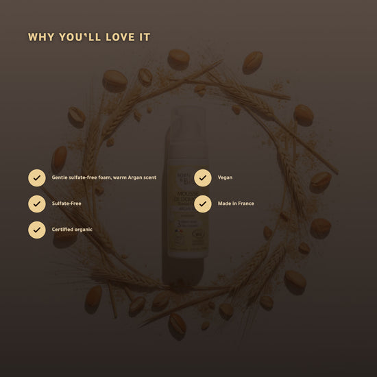 Organic Argan Shower Foam – Certified Organic | Born to Bio Vichy – slide 2
