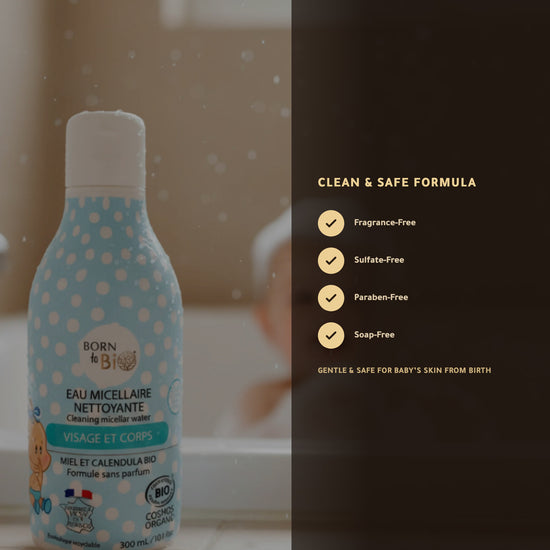Organic Micellar Cleansing Water for Baby – Certified Organic | Born to Bio Vichy – slide 3
