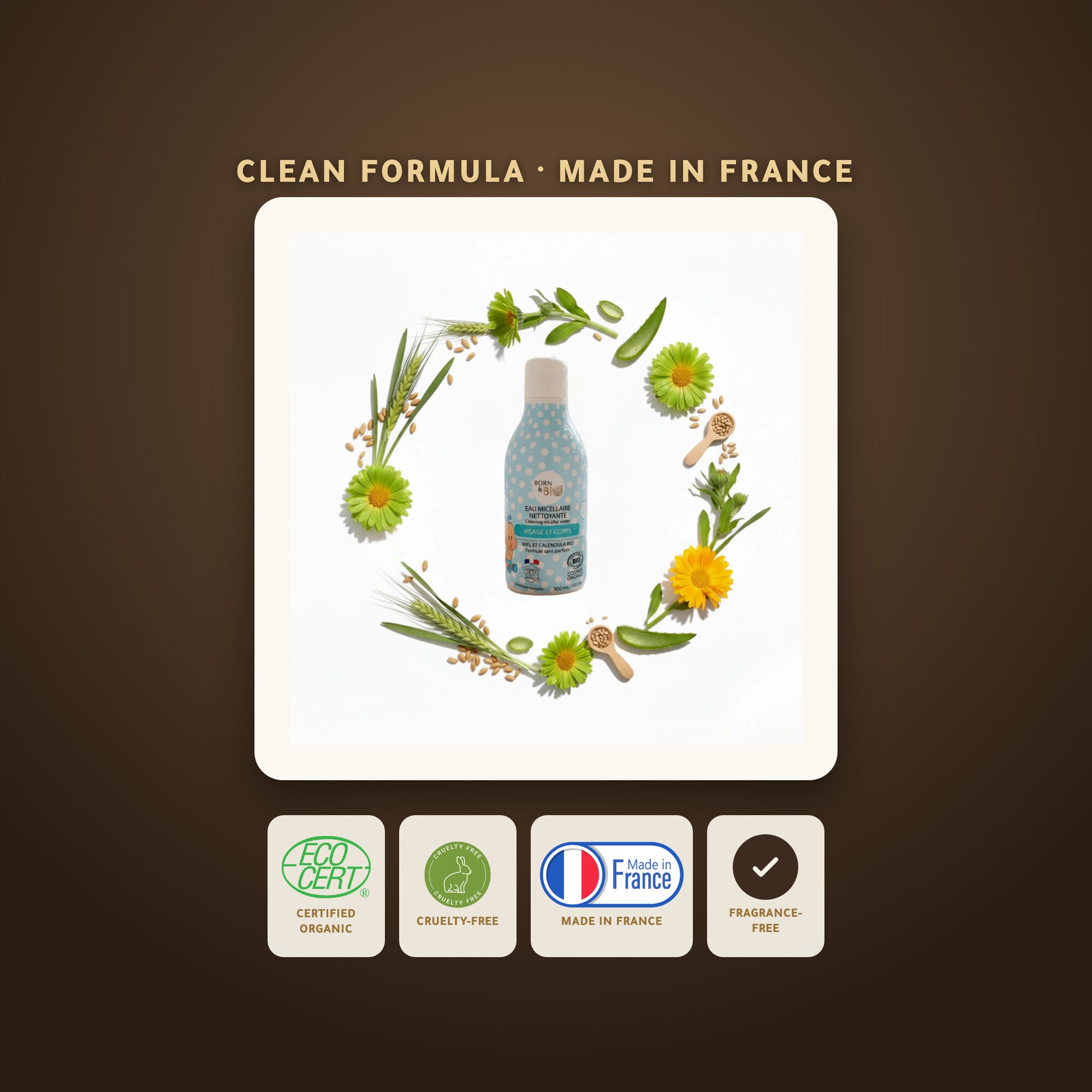 Organic Micellar Cleansing Water for Baby – Certified Organic | Born to Bio Vichy – slide 6