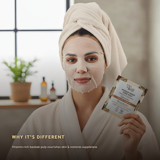 Organic Cotton Mask with Baobab Extract – Certified Organic | Born to Bio Vichy – slide 4