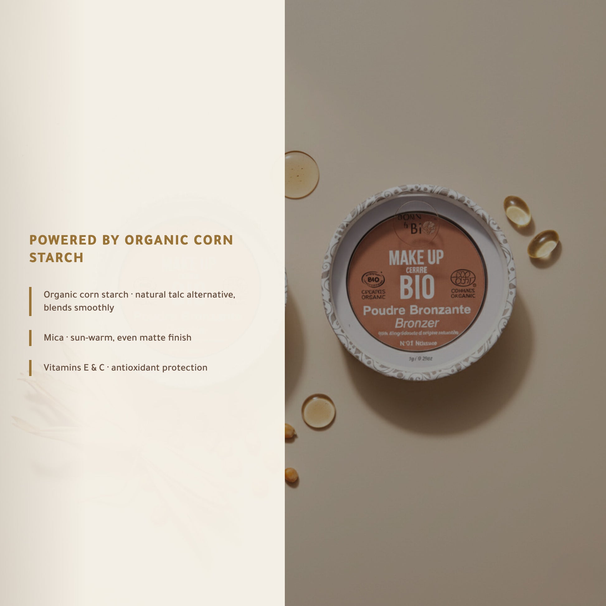 Organic Bronzing Powder – French Formula | Born to Bio Vichy – slide 5