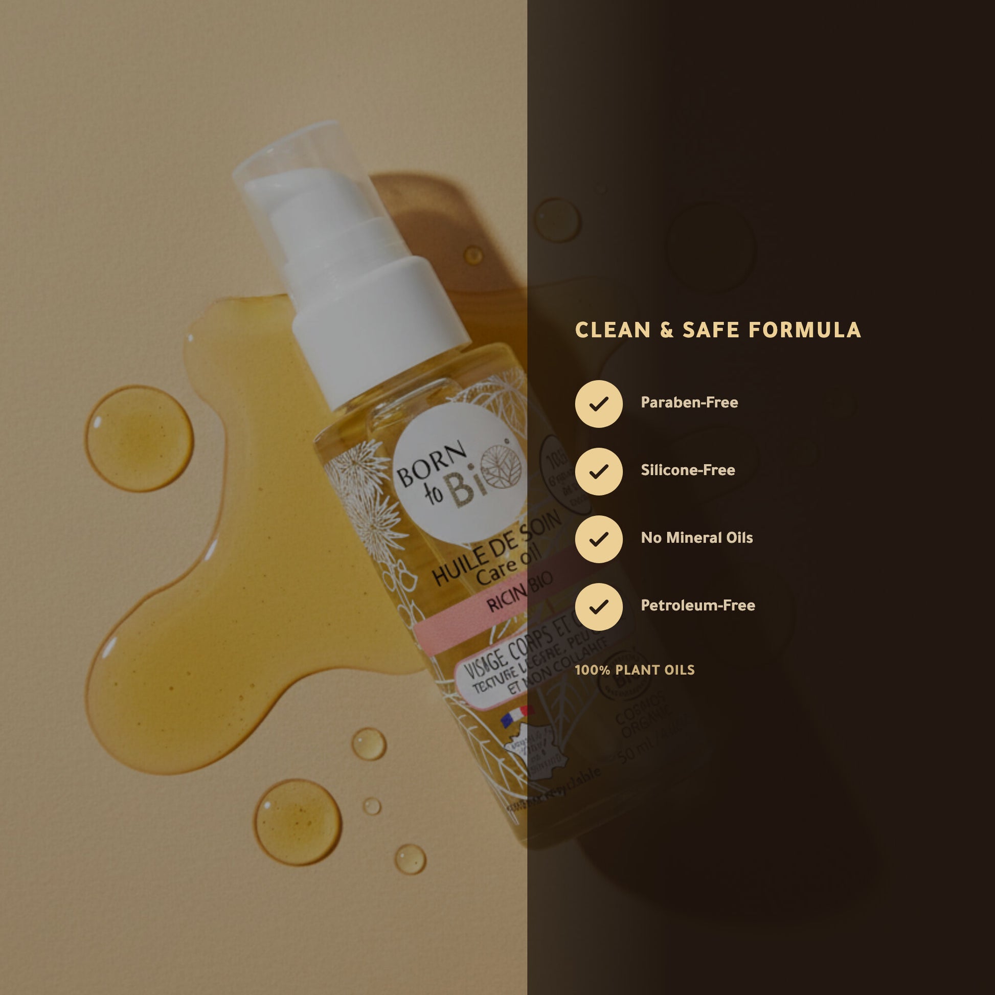 Organic Castor Care Oil – Made in Vichy, France | Born to Bio Vichy – slide 3
