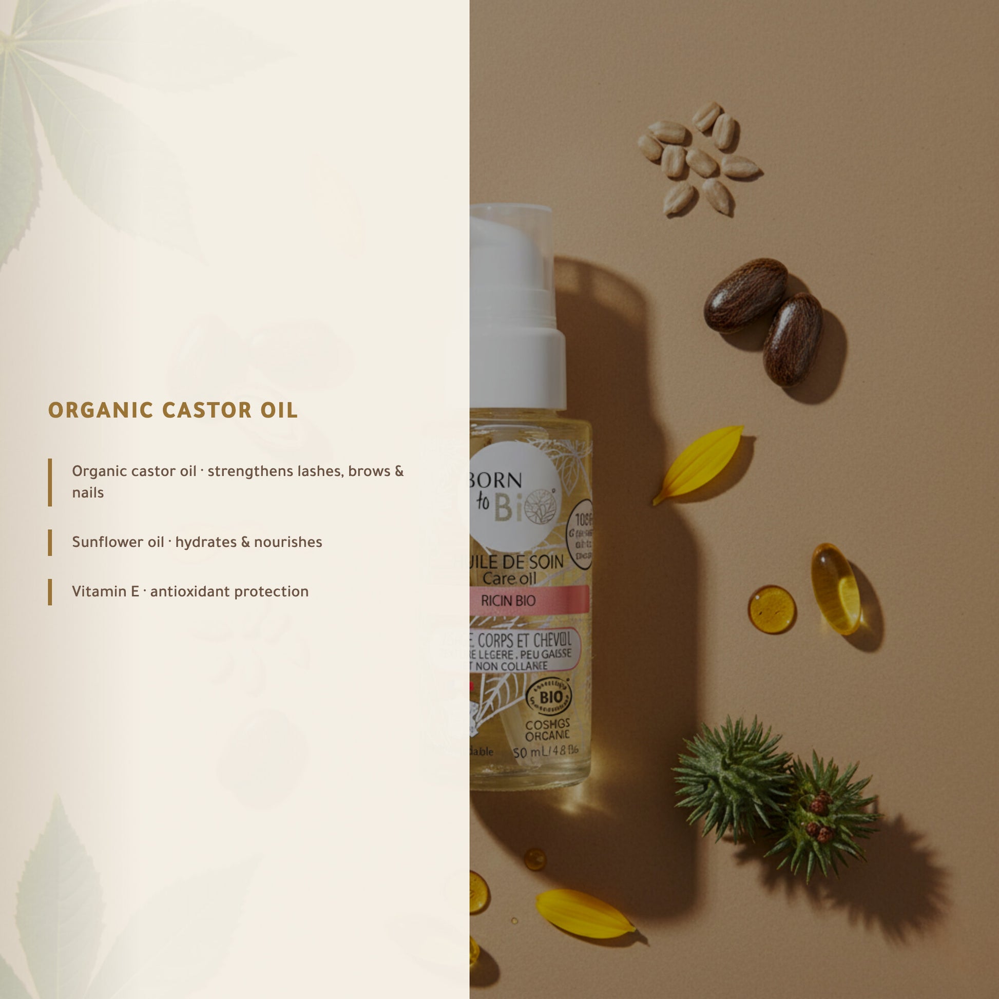 Organic Castor Care Oil – Made in Vichy, France | Born to Bio Vichy – slide 4