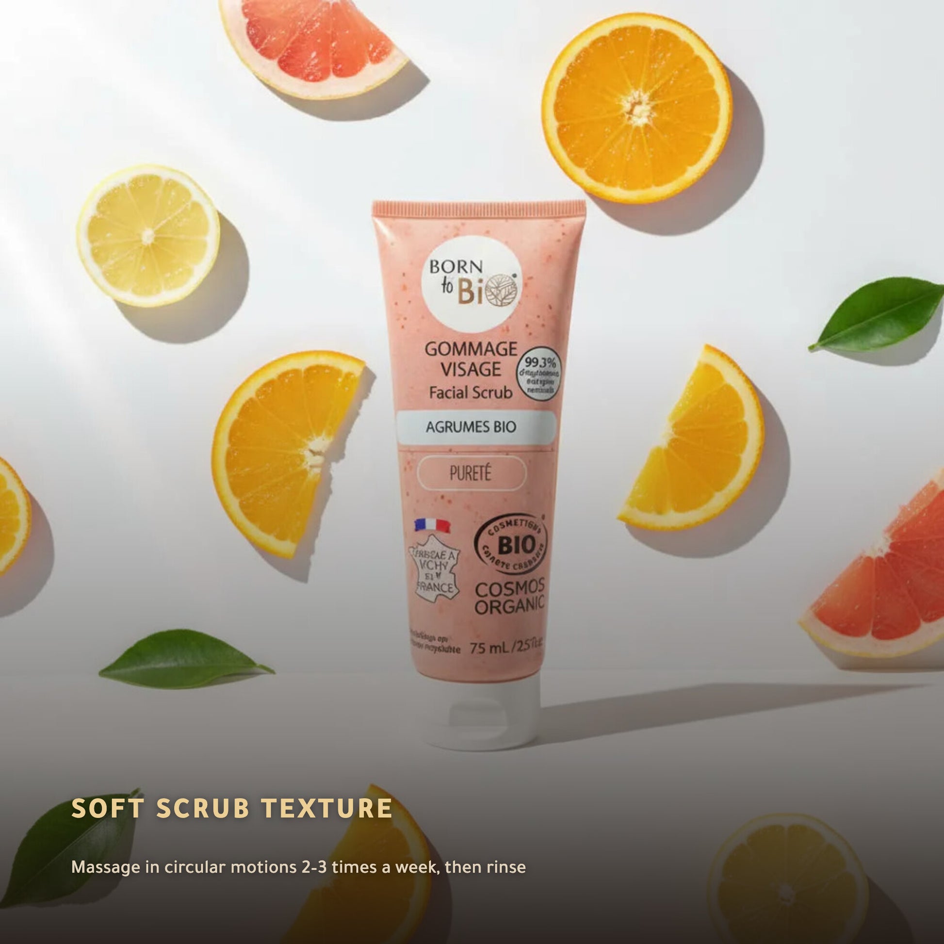 Organic Citrus Face Scrub – Made in Vichy, France | Born to Bio Vichy – slide 4