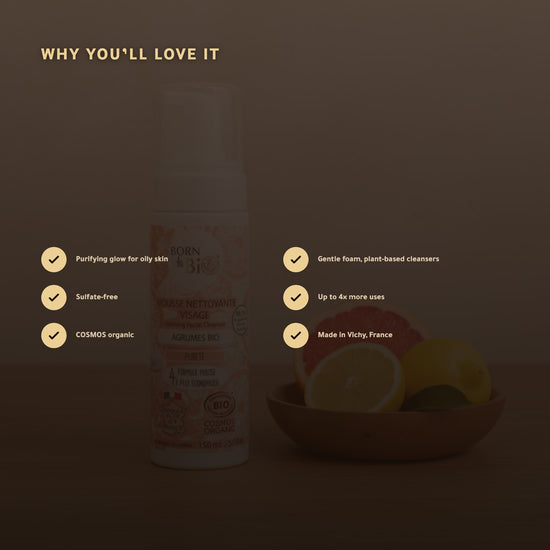 Organic Citrus Face Cleansing Foam – Made in Vichy, France | Born to Bio Vichy – slide 2