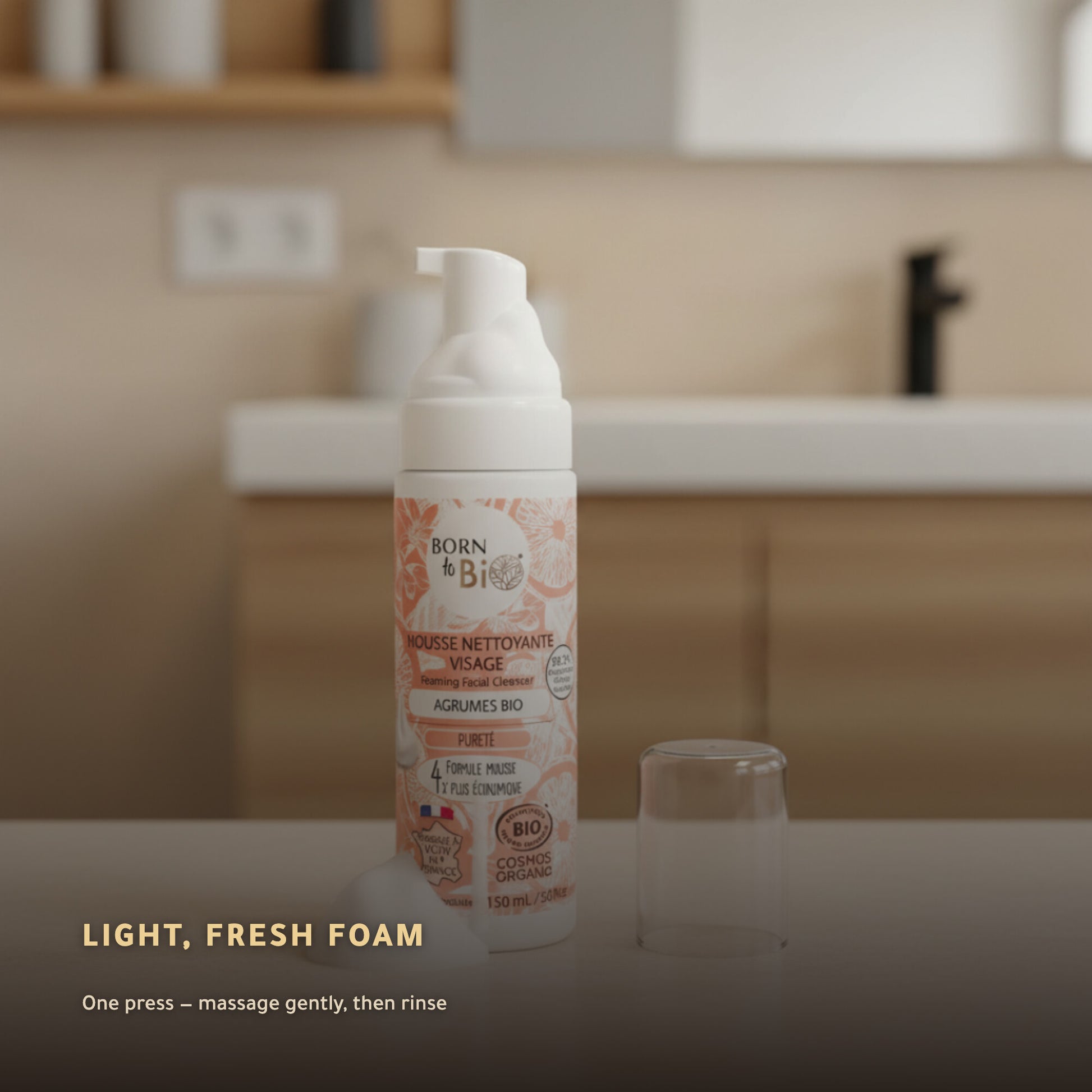 Organic Citrus Face Cleansing Foam – Made in Vichy, France | Born to Bio Vichy – slide 4