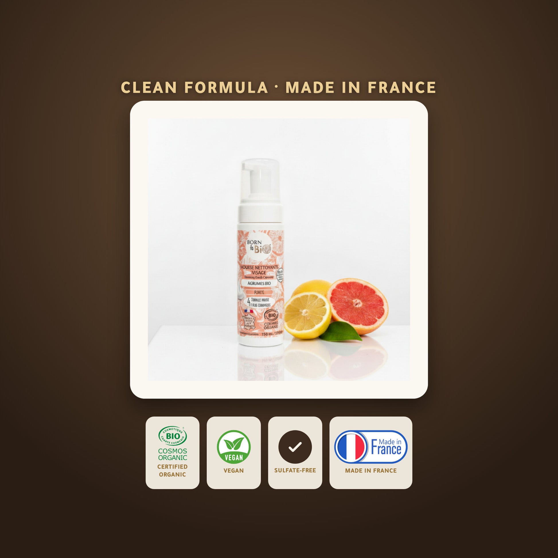 Organic Citrus Face Cleansing Foam – Made in Vichy, France | Born to Bio Vichy – slide 6
