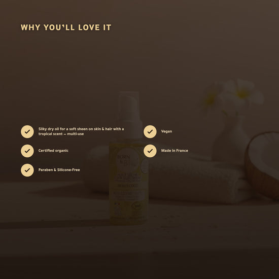 Organic Dry Oil – Sublime Monoï Coco Elixir | Born to Bio Vichy – slide 2