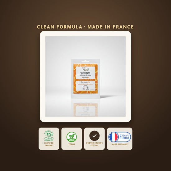 Organic Energizing Cotton Face Mask – Certified Organic | Born to Bio Vichy – slide 6