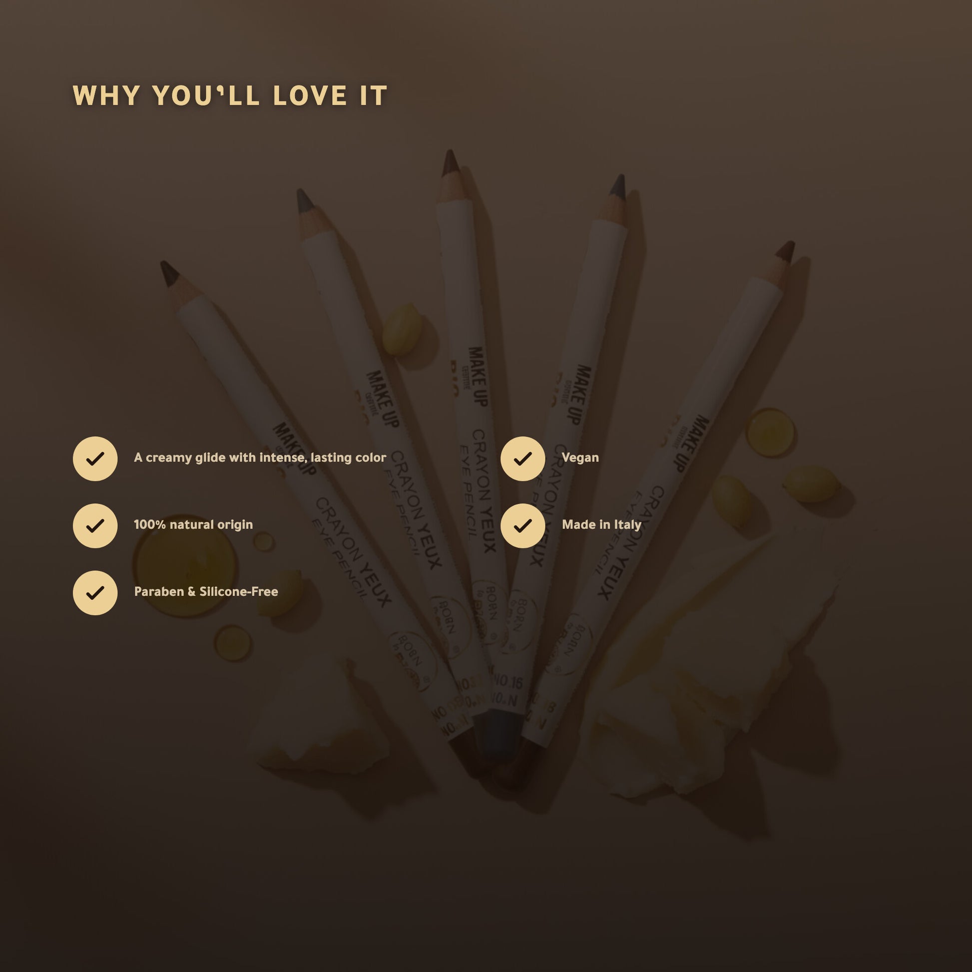 Organic Eye Pencil – French Formula | Born to Bio Vichy – slide 3
