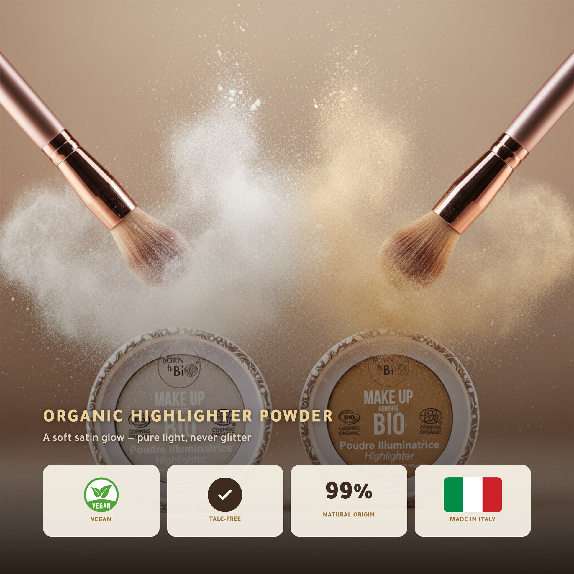 Organic Highlighter Powder – French Formula | Born to Bio Vichy – slide 1