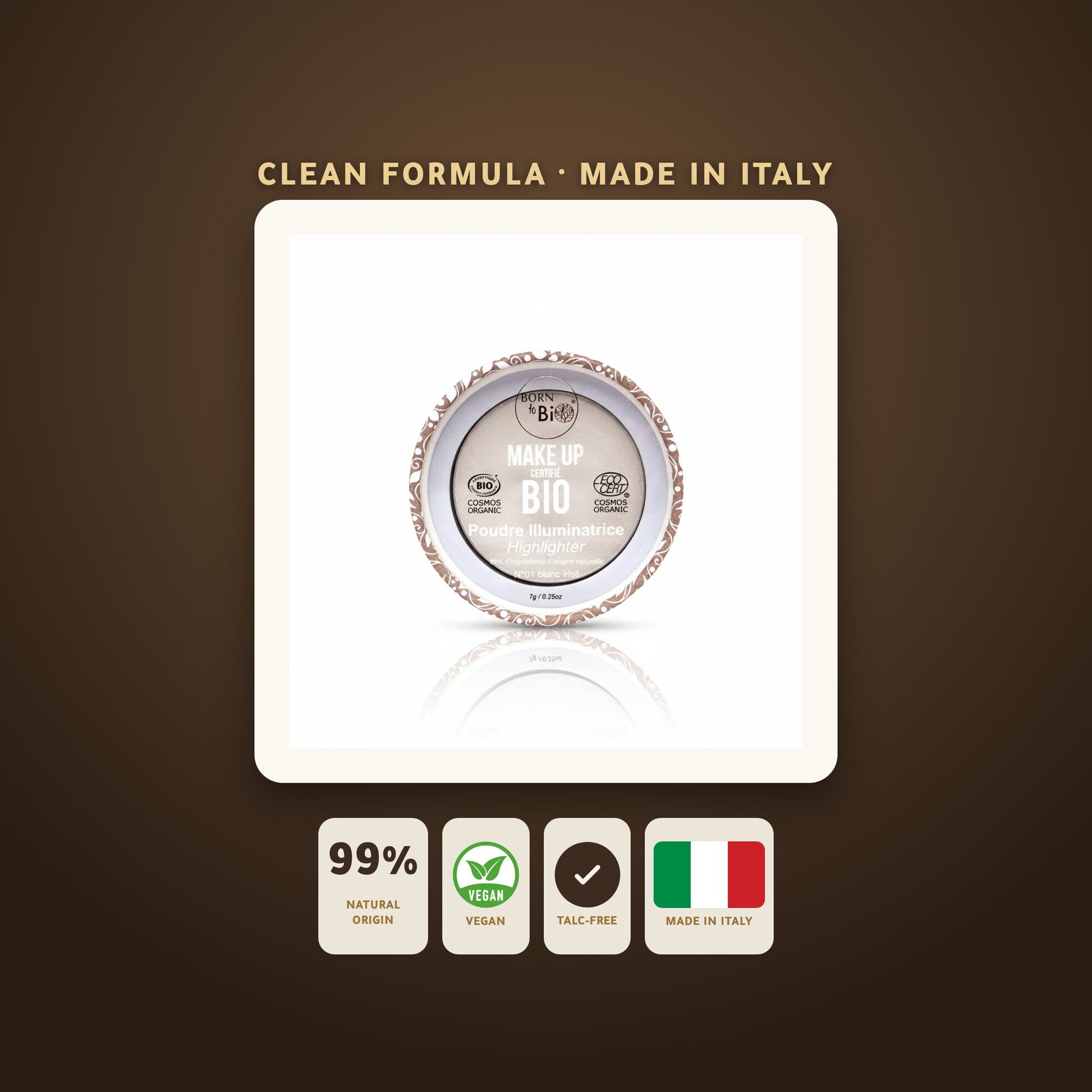 Organic Highlighter Powder – French Formula | Born to Bio Vichy – slide 7