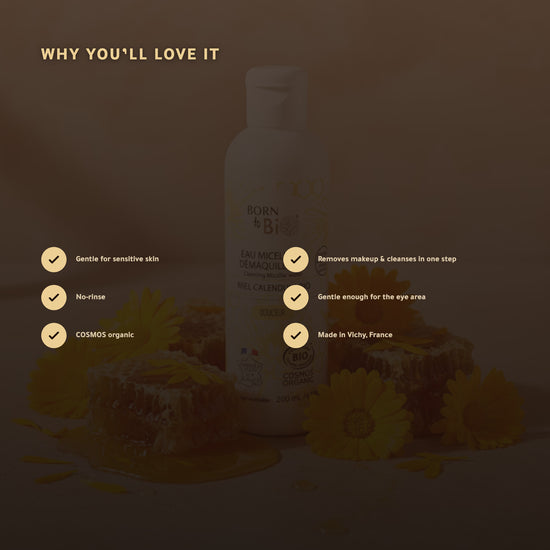 Organic Honey & Calendula Micellar Water – Made in Vichy, France | Born to Bio Vichy – slide 2