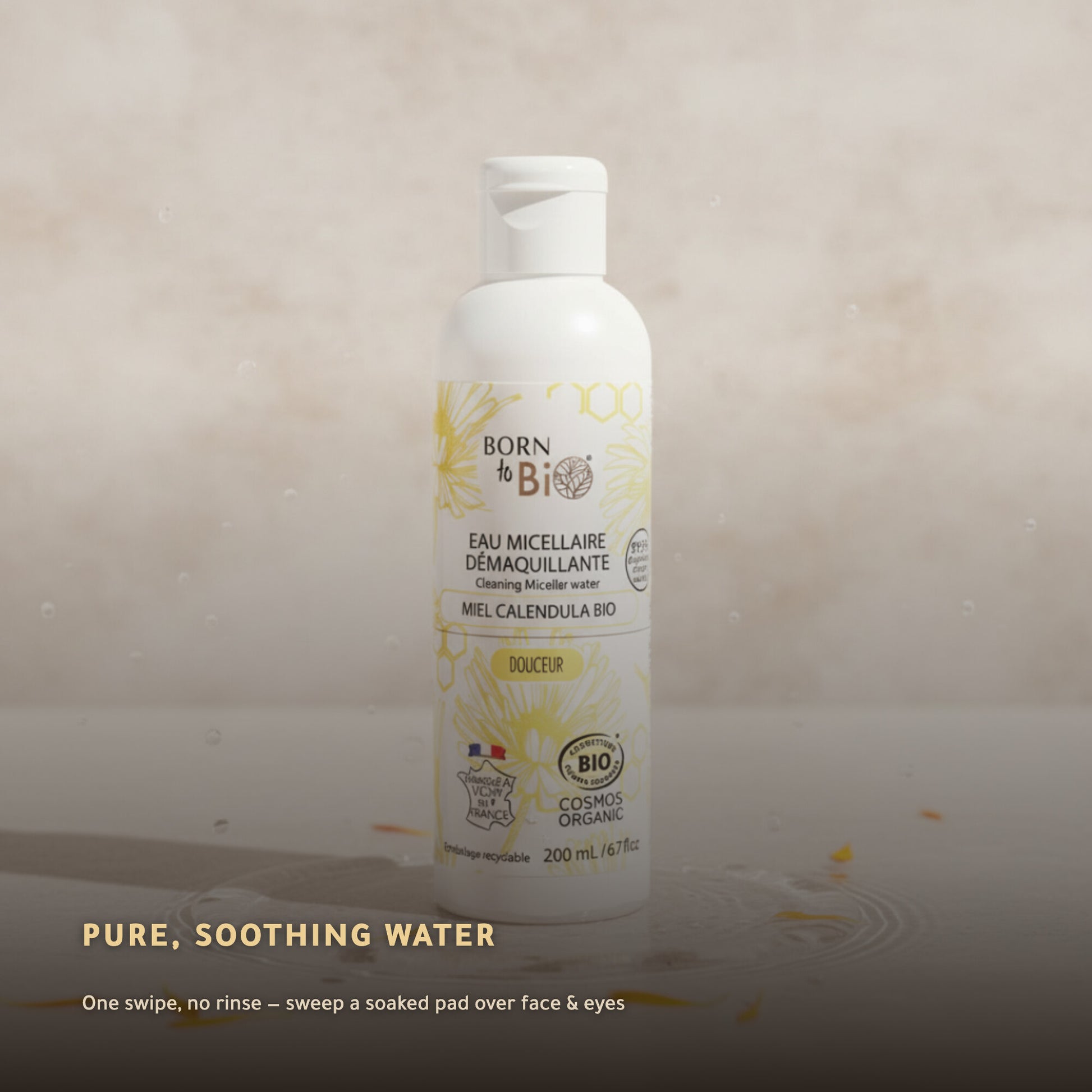 Organic Honey & Calendula Micellar Water – Made in Vichy, France | Born to Bio Vichy – slide 4
