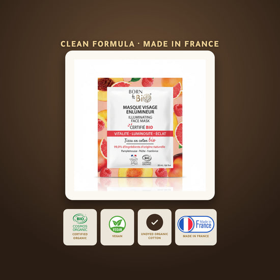 Organic Illuminating Cotton Face Mask – Made in Vichy, France | Born to Bio Vichy – slide 6
