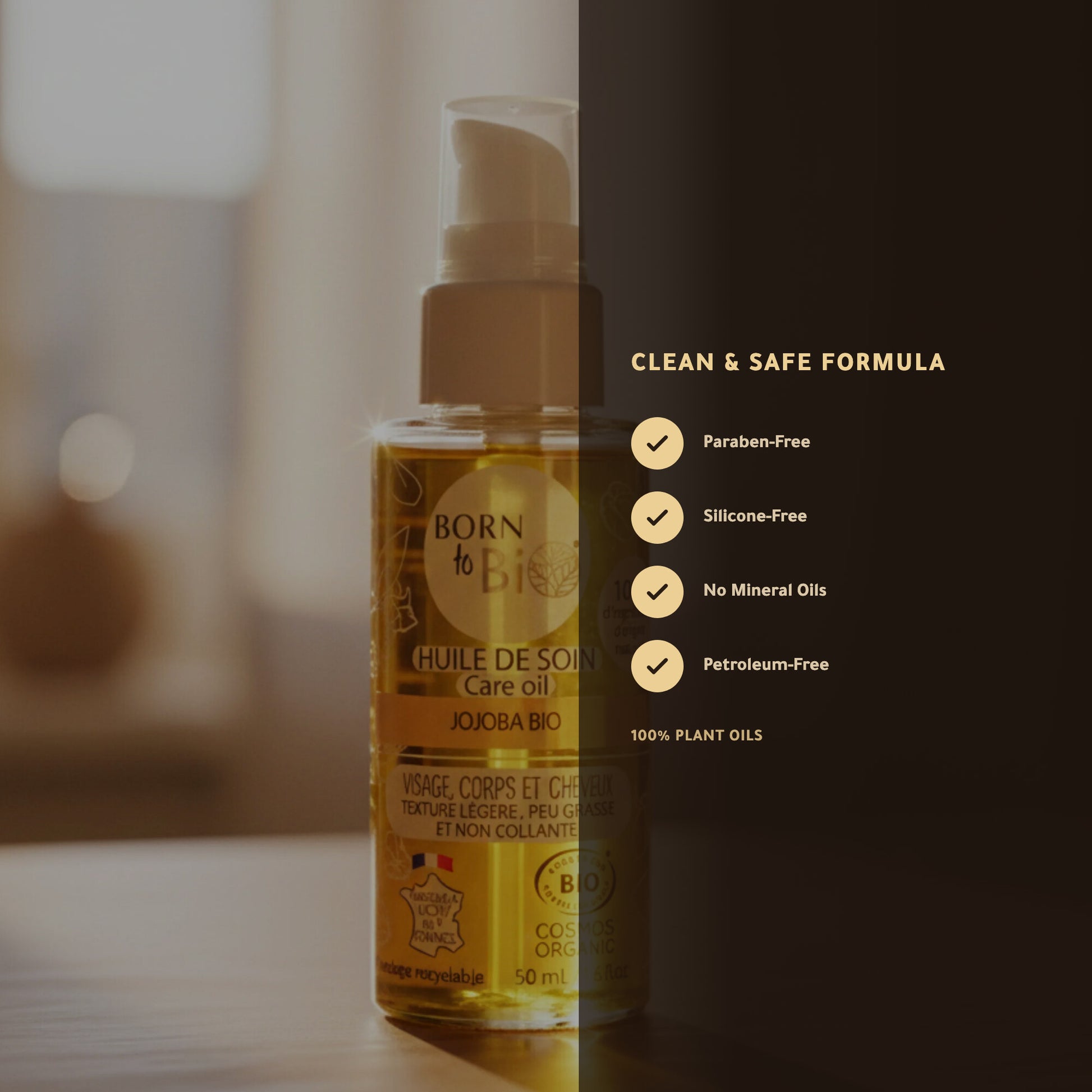 Jojoba Care Oil – Certified Organic | Born to Bio Vichy – slide 3