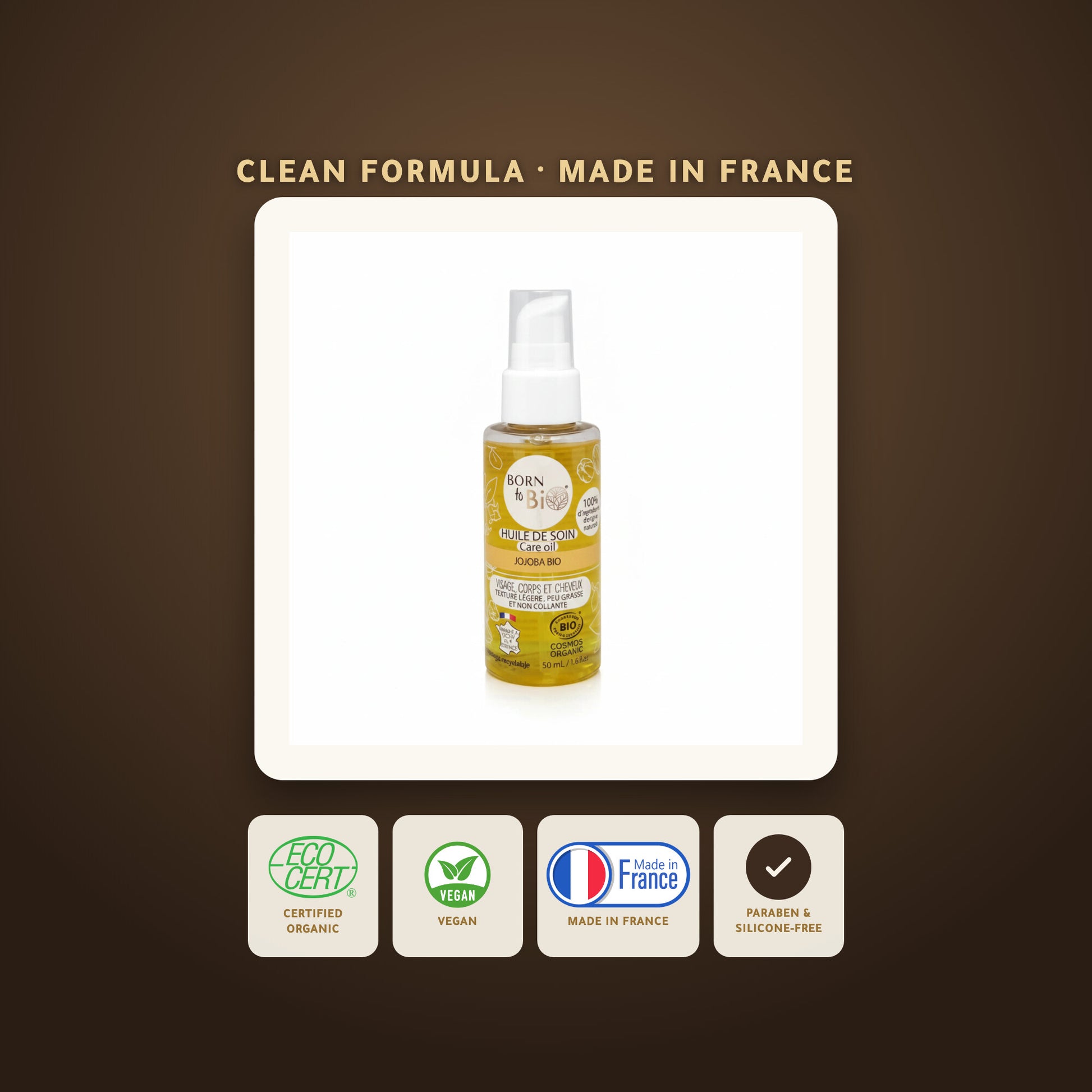 Jojoba Care Oil – Certified Organic | Born to Bio Vichy – slide 6