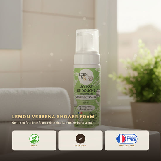 Organic Verbena Lemon Shower Foam – Certified Organic | Born to Bio Vichy – slide 1