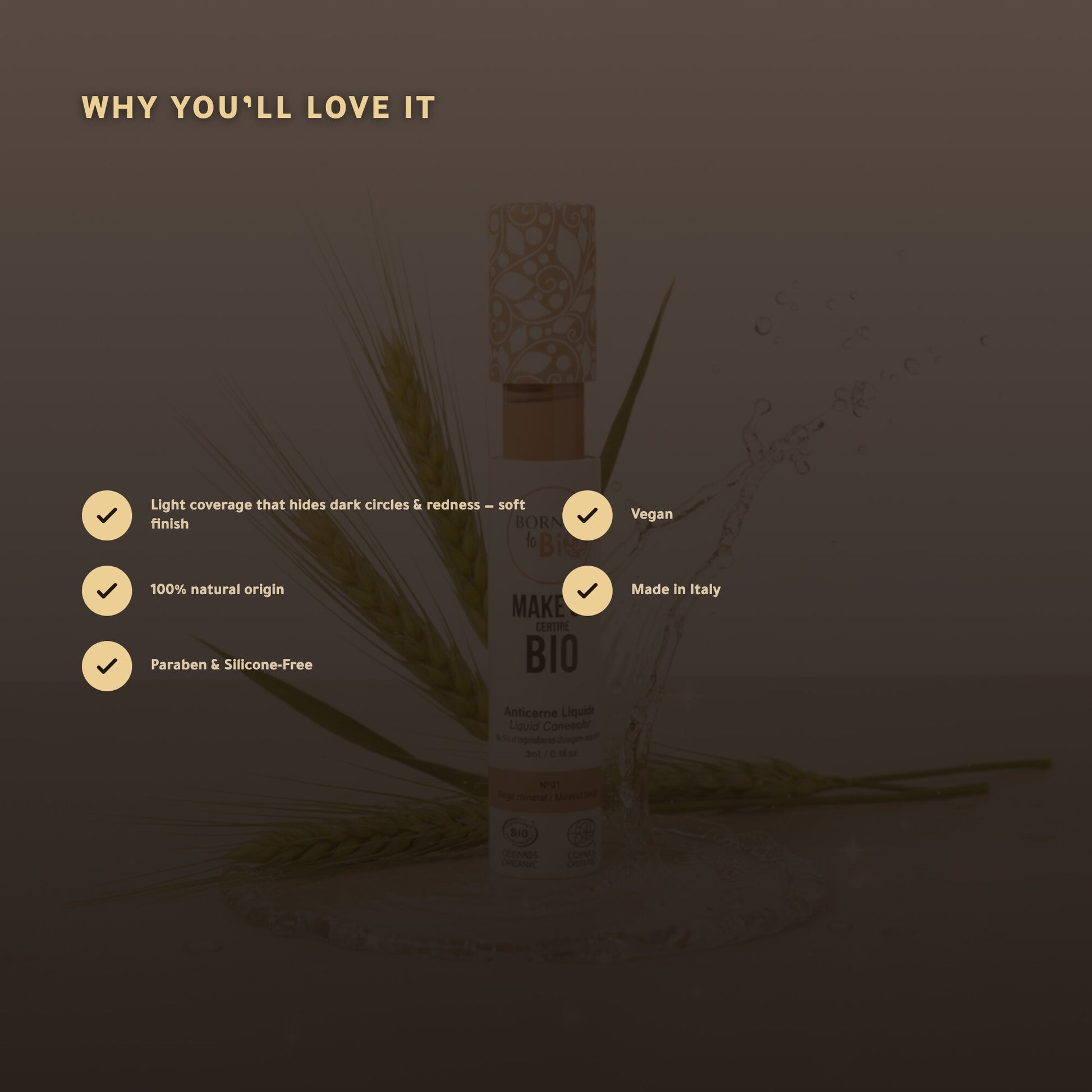 Organic Liquid Concealer – French Formula | Born to Bio – slide 3
