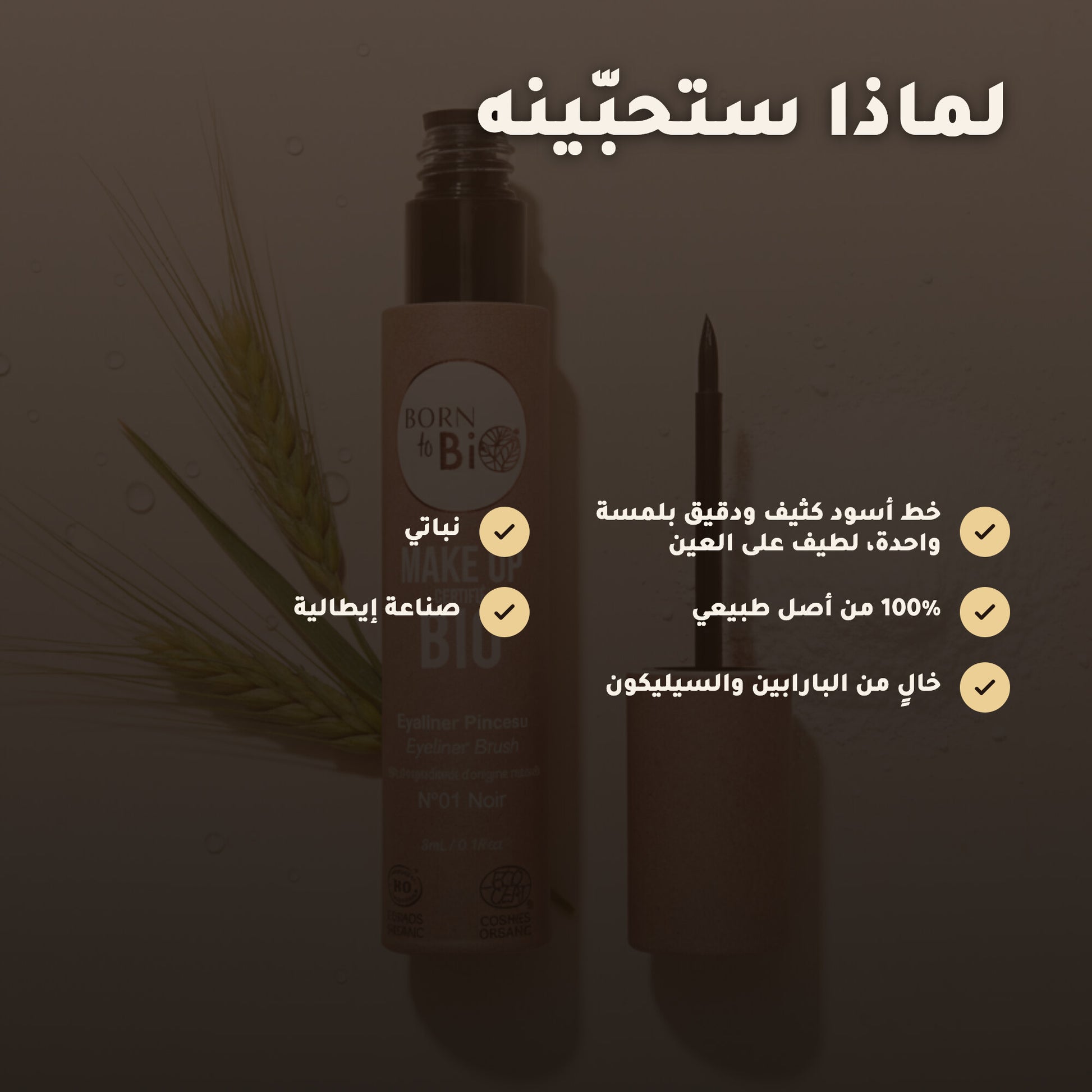 آيلاينر سائل عضوي – تركيبة فرنسية | بورن تو بيو فيشي – 2