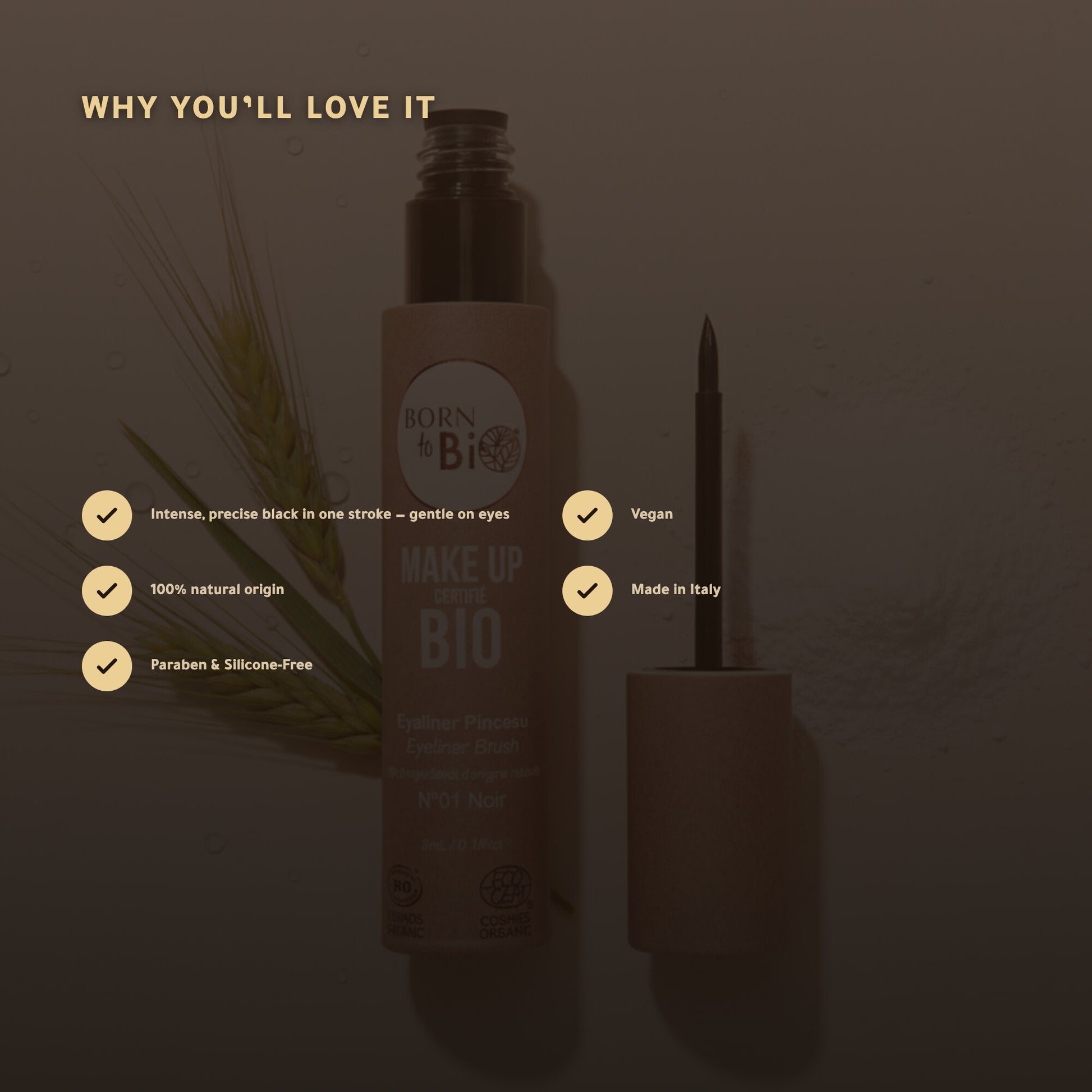Organic Liquid Eyeliner – French Formula | Born to Bio Vichy – slide 2