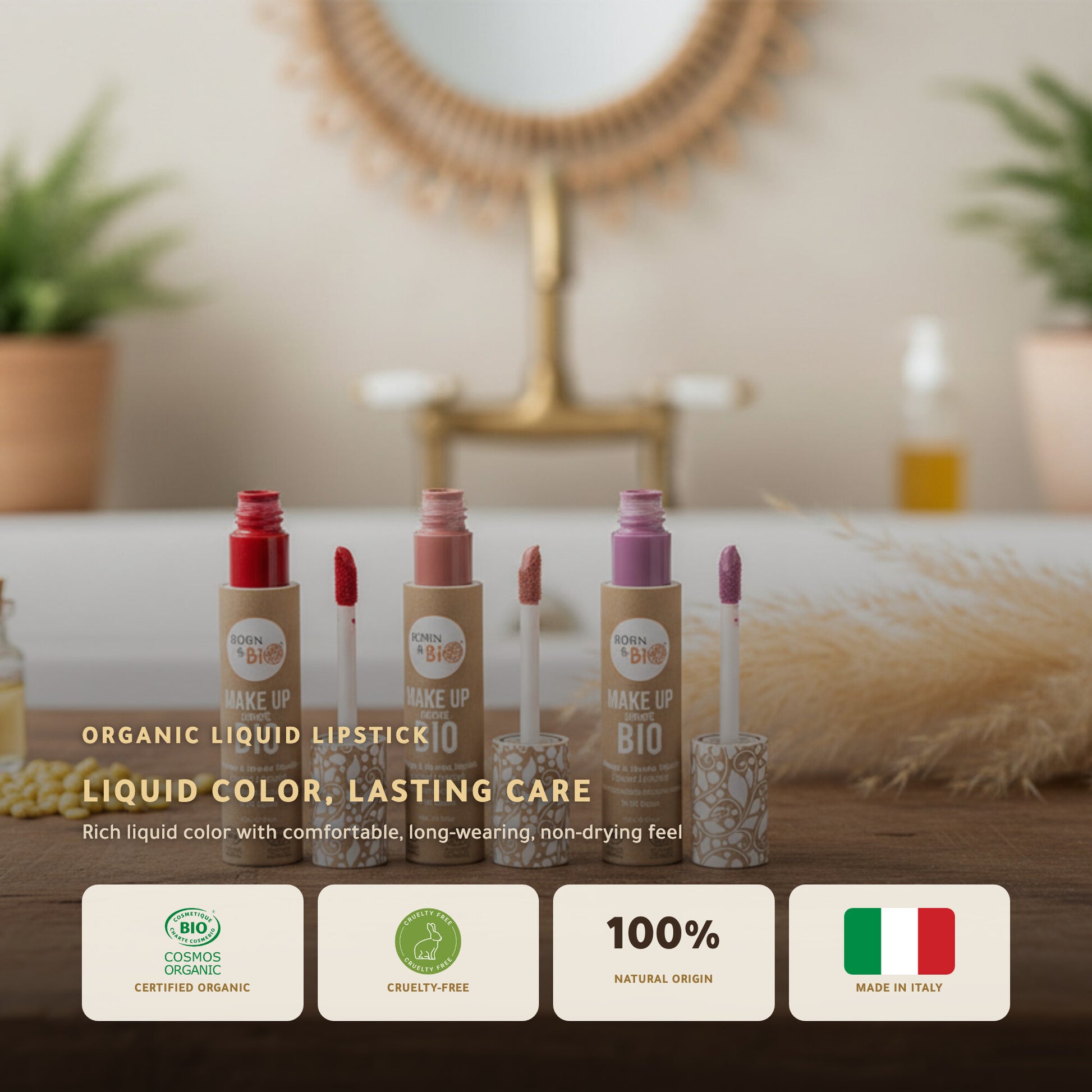 Organic Liquid Lipstick – French Formula | Born to Bio Vichy – slide 1