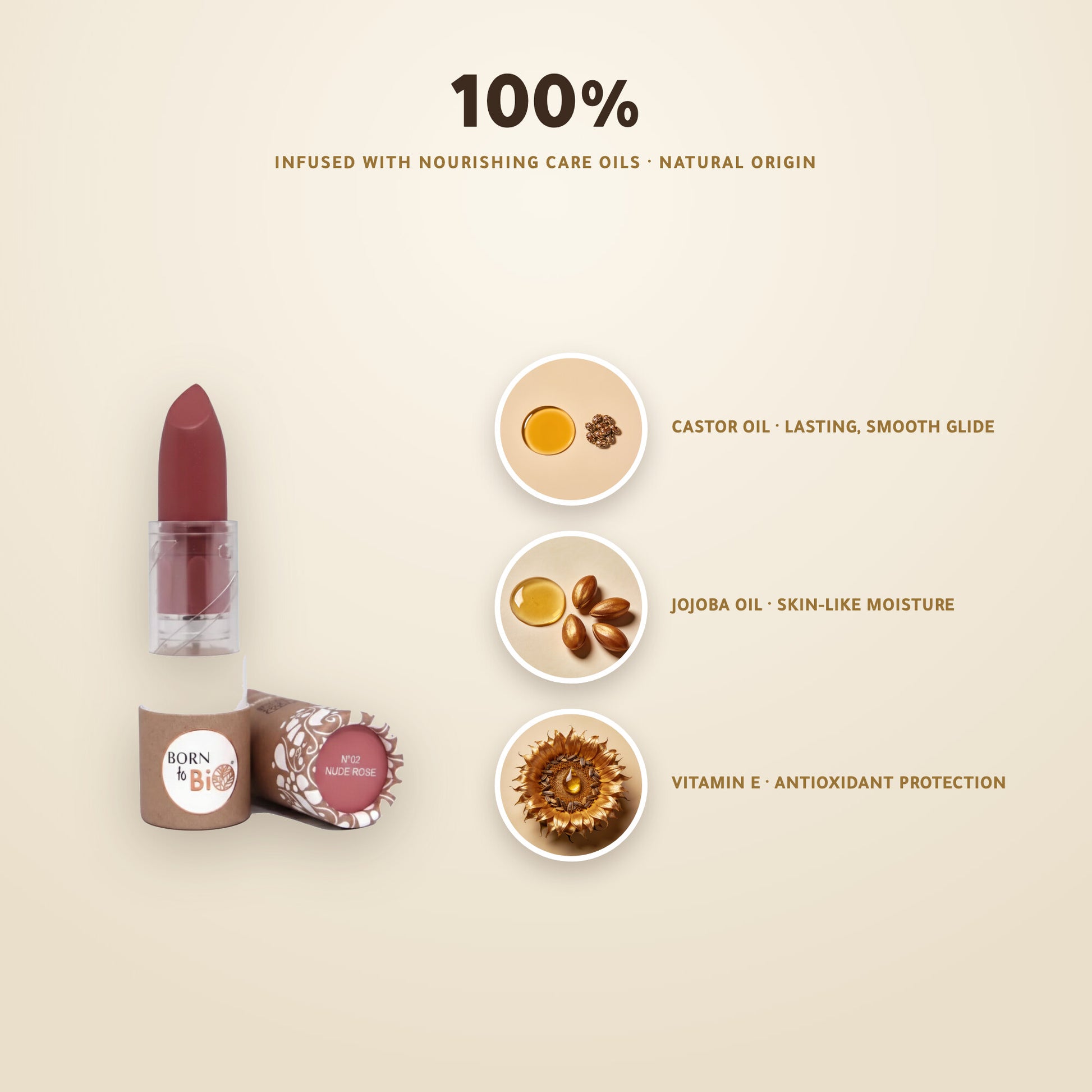 Organic Matte Lipstick – French Formula | Born to Bio Vichy – slide 4