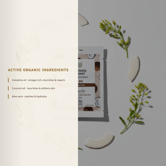 Organic Cotton Nourishing Face Mask – Certified Organic | Born to Bio Vichy – slide 3