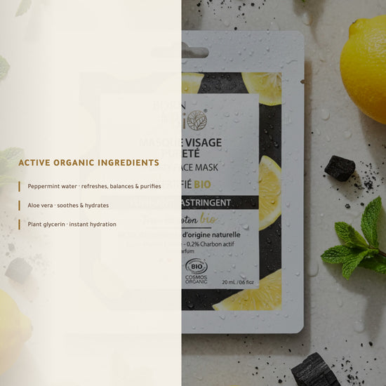 Organic Purity Cotton Face Mask – Made in Vichy, France | Born to Bio Vichy – slide 3