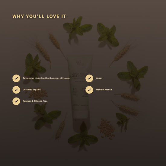 Refreshing Mint Shampoo for Oily Hair – Certified Organic | Born to Bio Vichy – slide 2