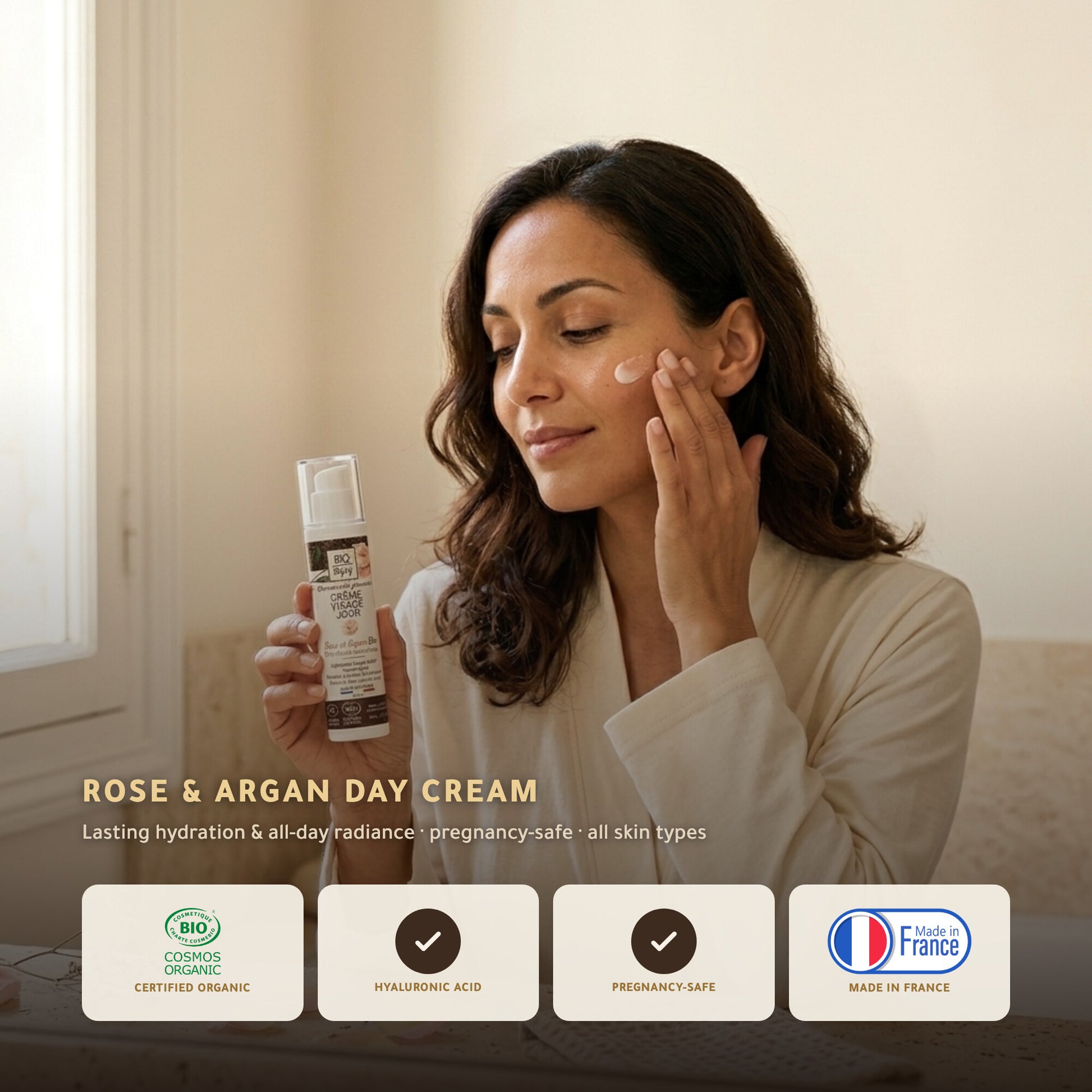 Organic Rose & Argan Day Cream – Certified Organic | Born to Bio Vichy – slide 1