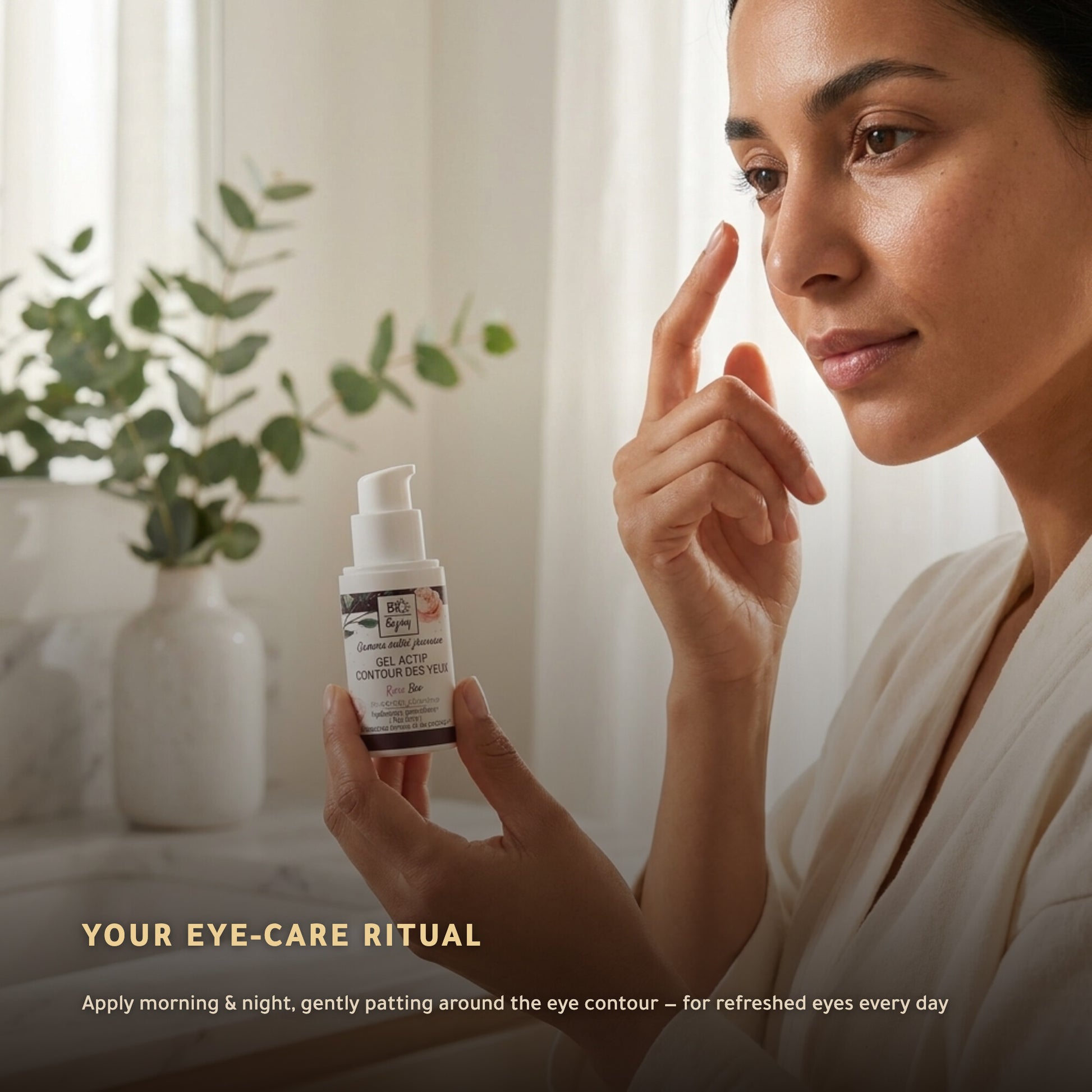 Organic Rose & Argan Eye Contour Gel – Certified Organic | Born to Bio Vichy – slide 5
