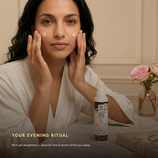 Organic Rose & Argan Night Cream – Overnight Hydration & Renewal with Damask Rose, Argan & Hyaluronic Acid | Born to Bio – slide 4