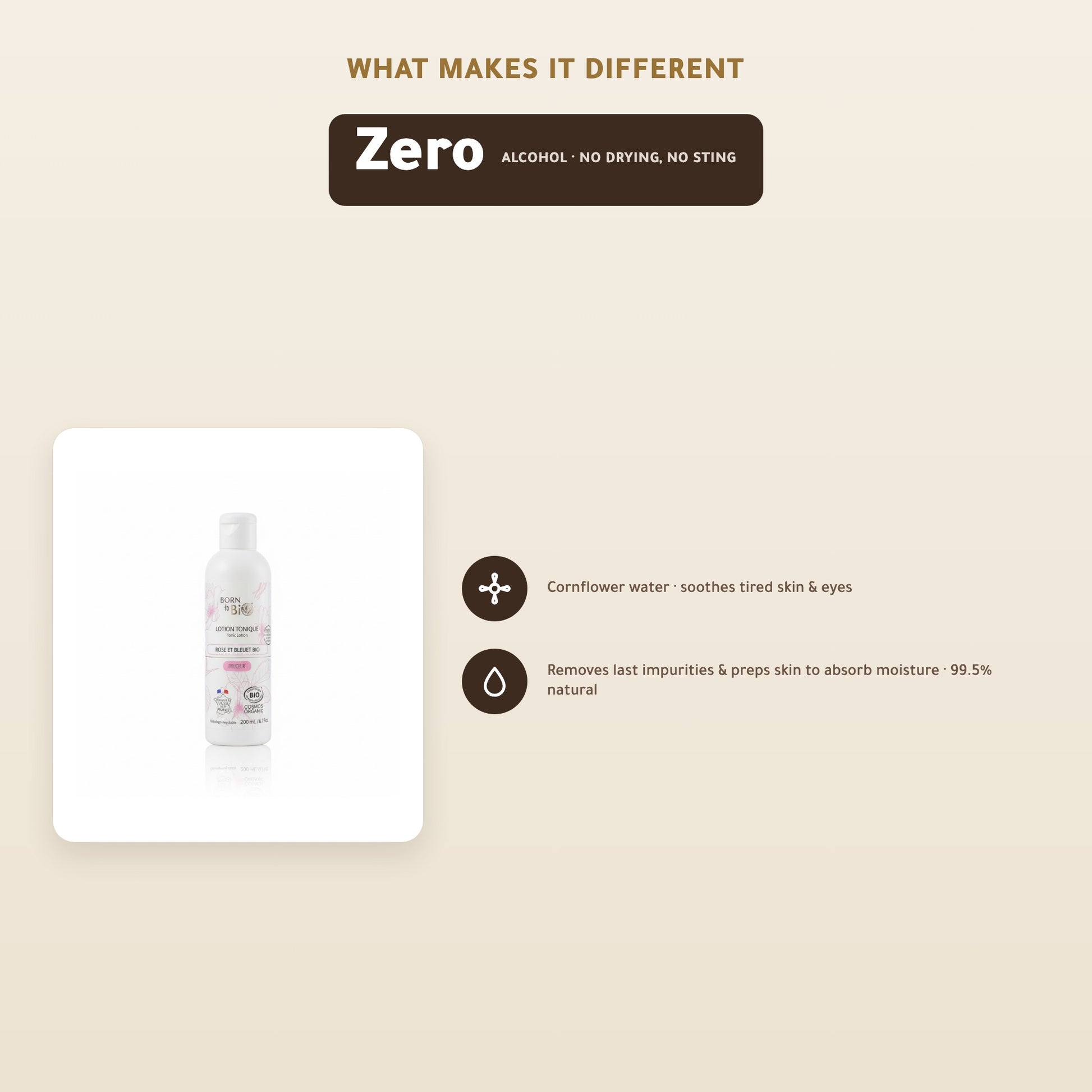 Organic Rose & Cornflower Toner – Made in Vichy, France | Born to Bio Vichy – slide 2