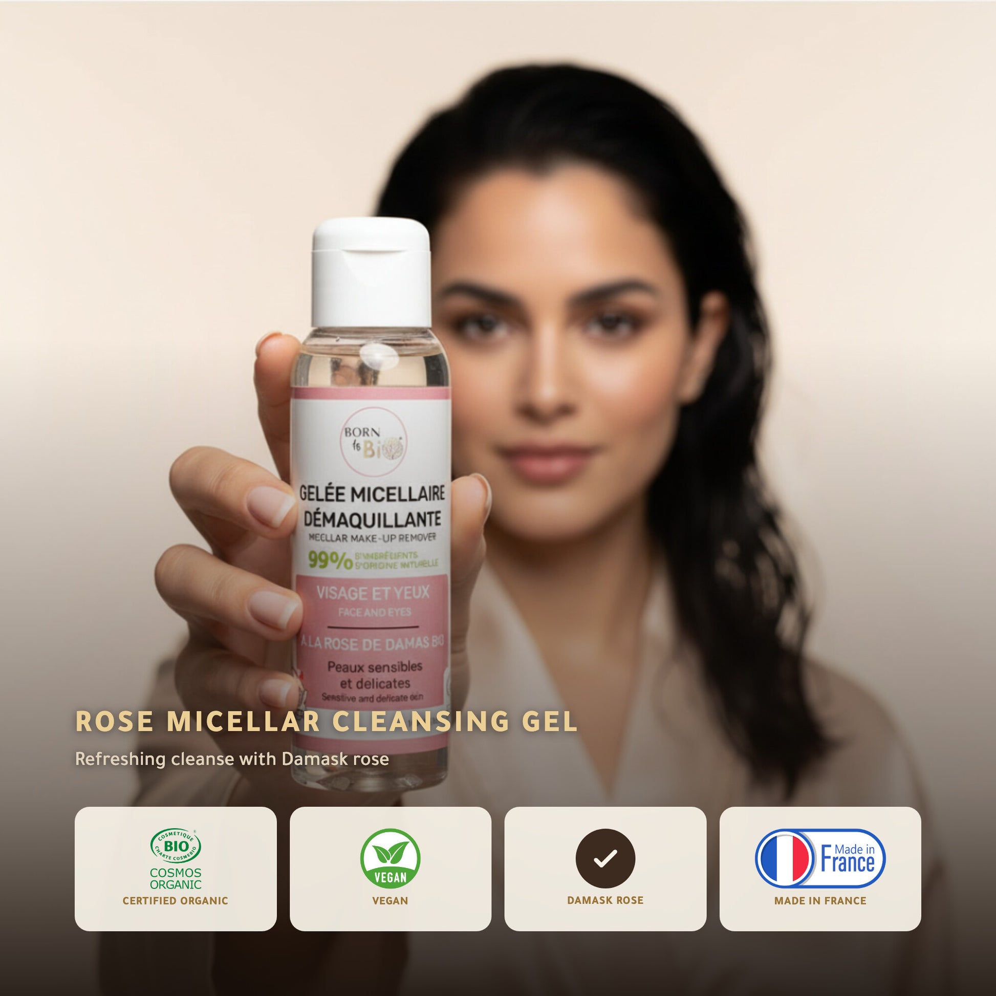 Organic Micellar Cleansing Gel– Certified Organic | Born to Bio Vichy – slide 1