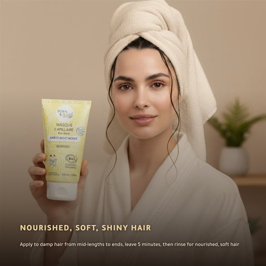 Organic Shea & Monoï Hair Mask for Dry Hair – Certified Organic | Born to Bio Vichy – slide 5