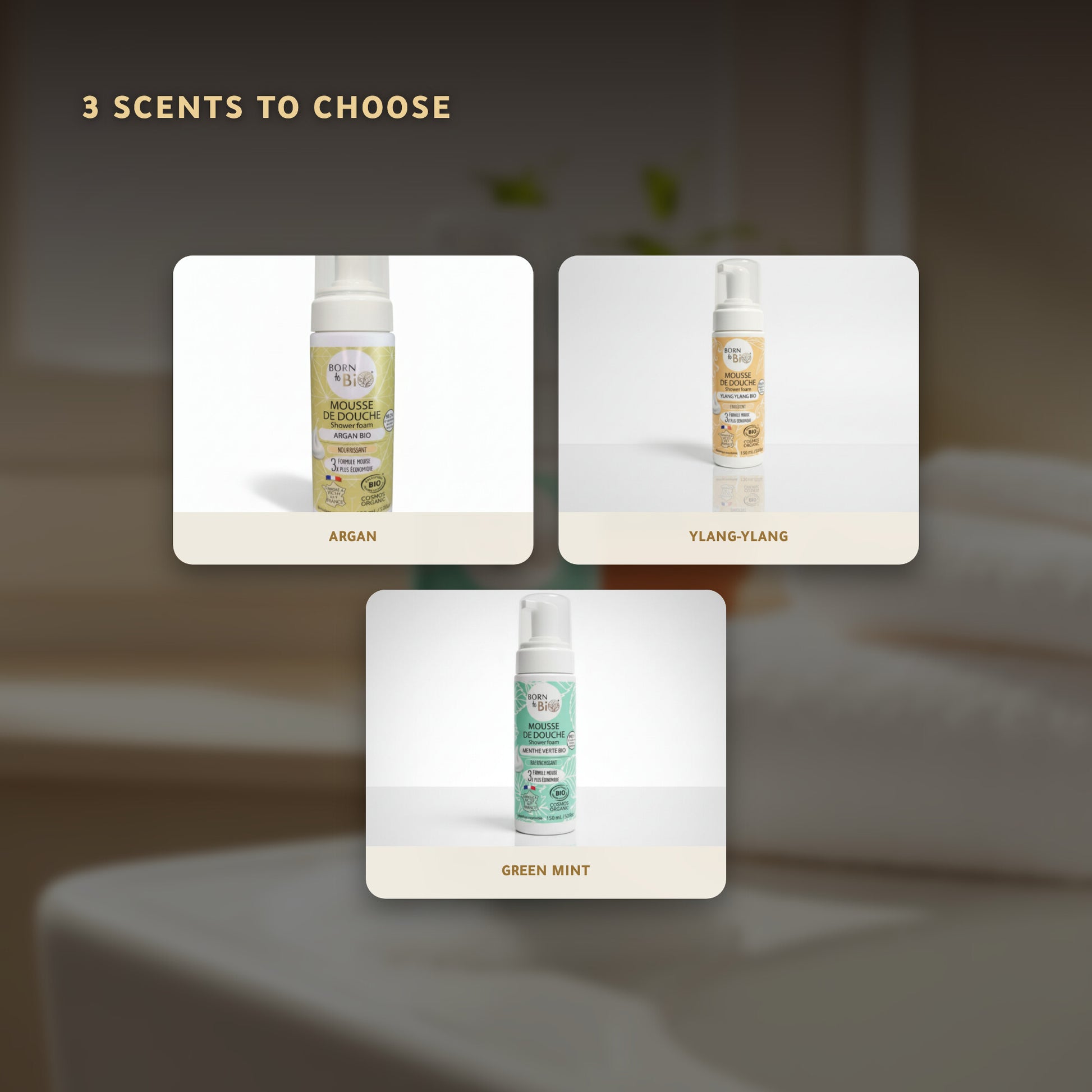 Organic Green Mint Shower Foam – Certified Organic | Born to Bio Vichy – slide 2