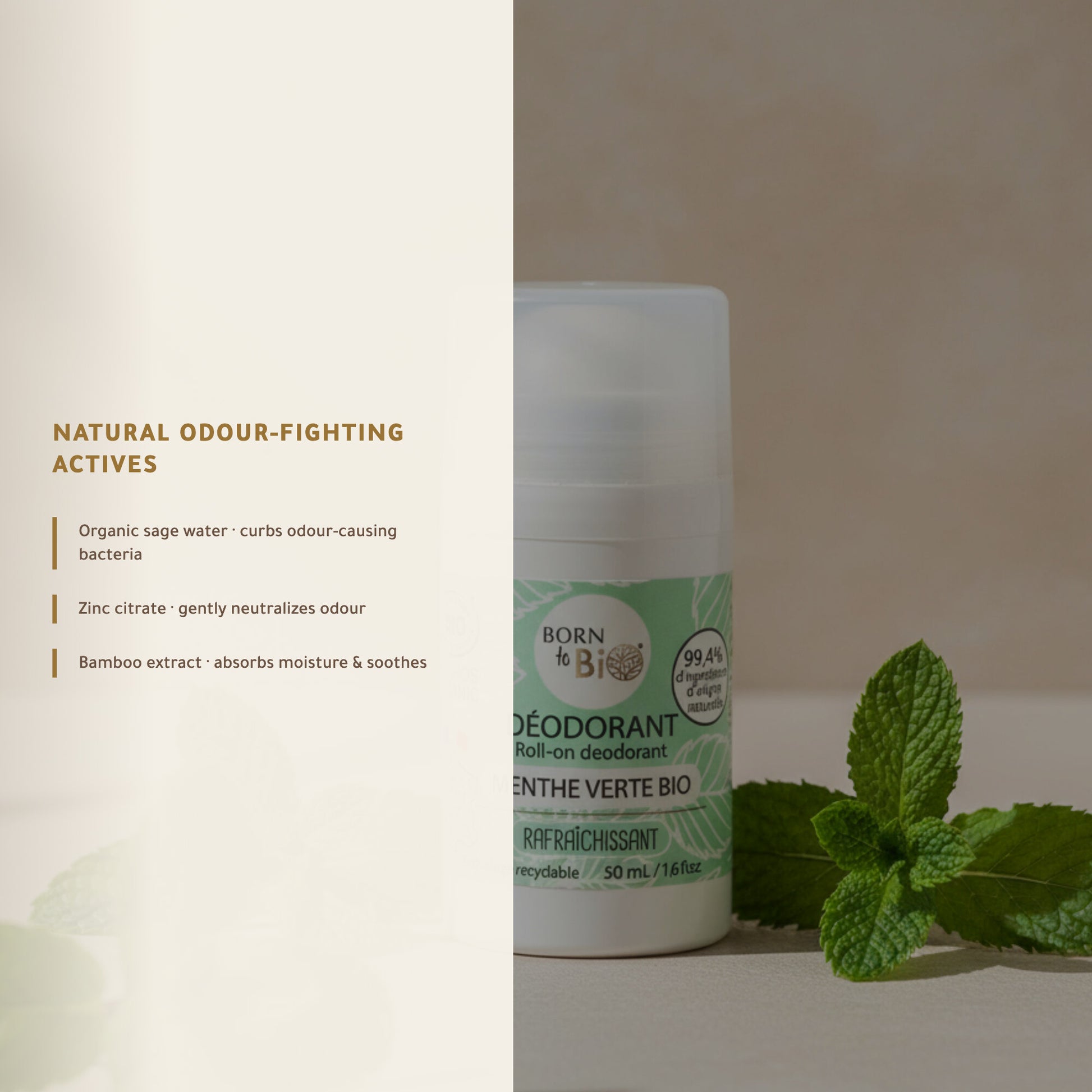 Organic Spearmint Deodorant – Made in Vichy, France | Born to Bio Vichy – slide 4