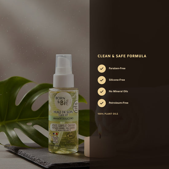 Organic Sweet Almond Care Oil – Certified Organic | Born to Bio Vichy – slide 3